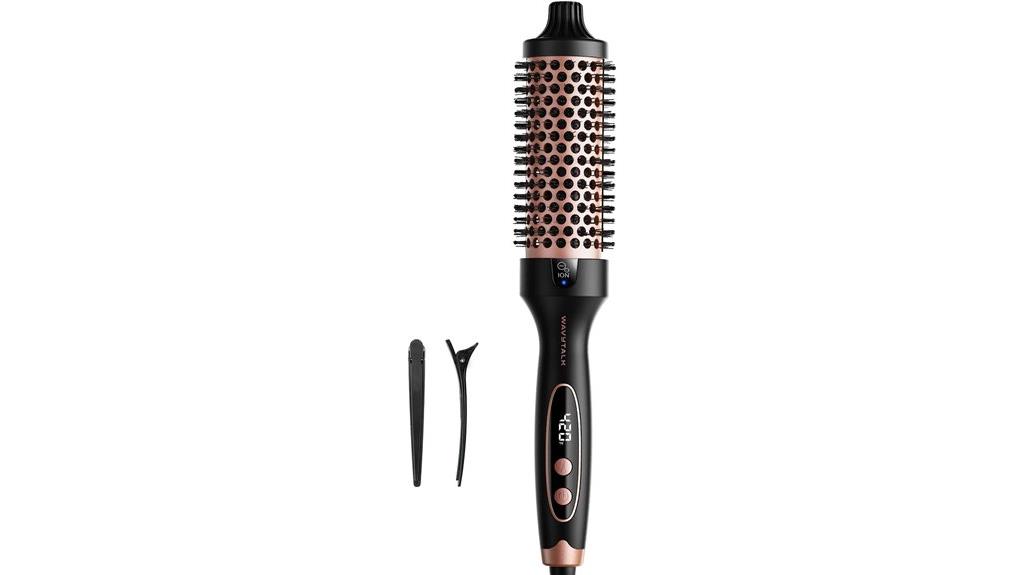 heated round styling brush