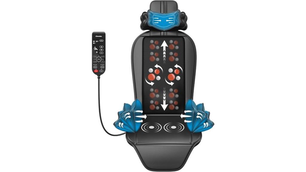 heated shiatsu massage pad