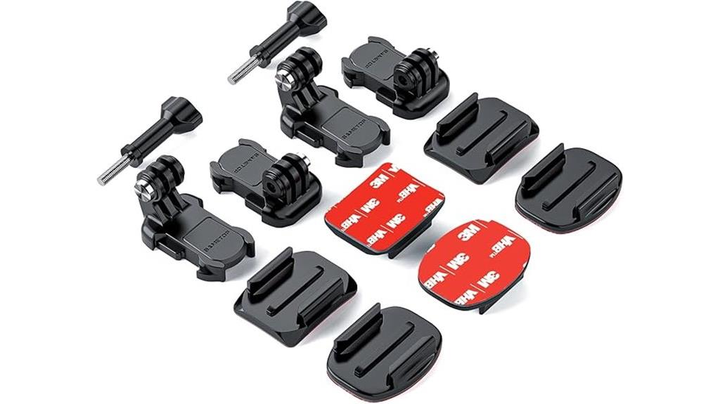 helmet adhesive buckle mounts