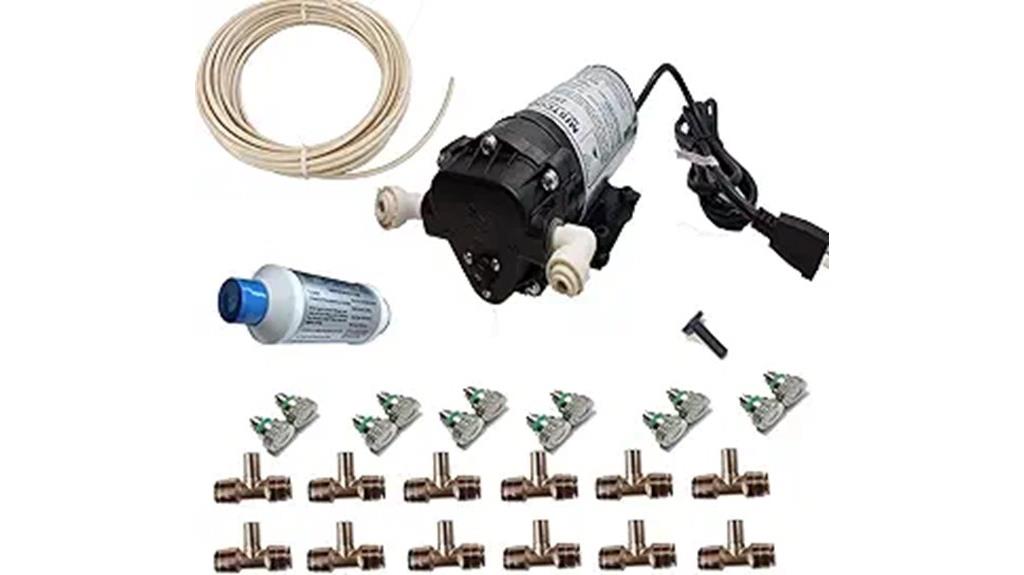 high pressure patio misting