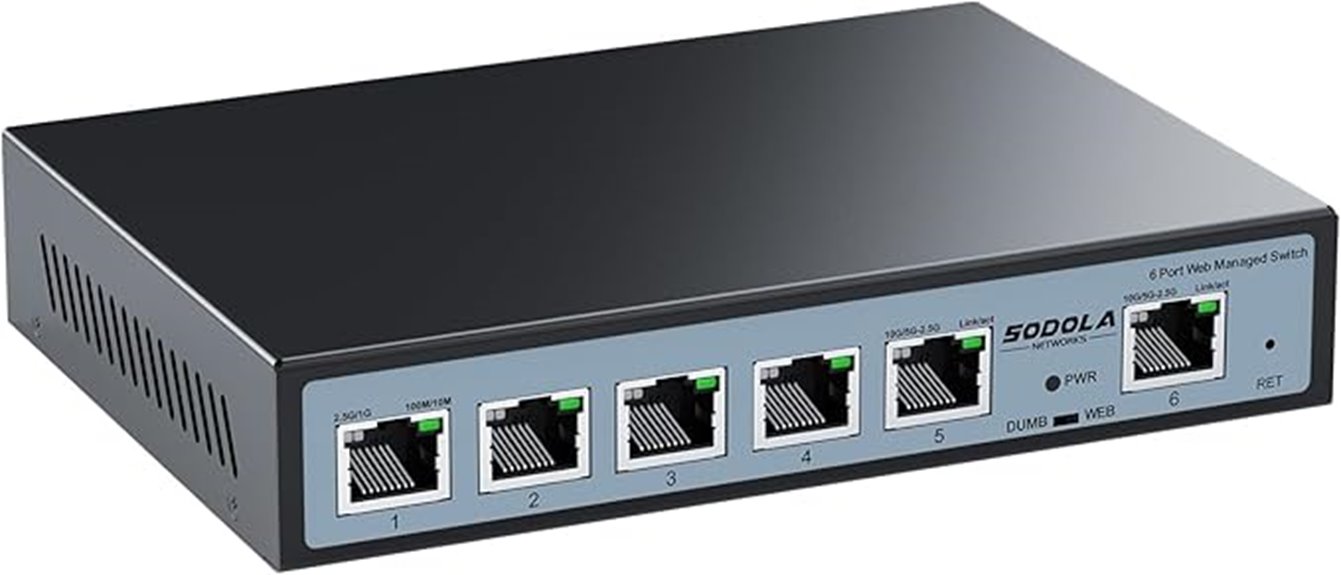 high speed managed switch