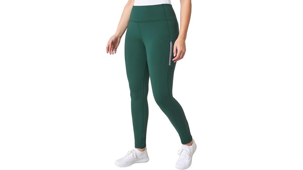 high waist leggings with zips