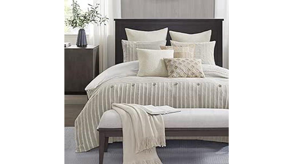 king comforter set buttons