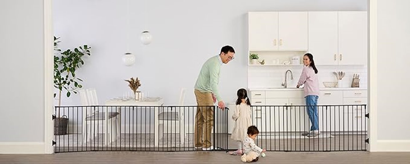 large adjustable baby gate