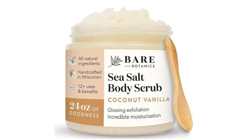 large coconut vanilla scrub