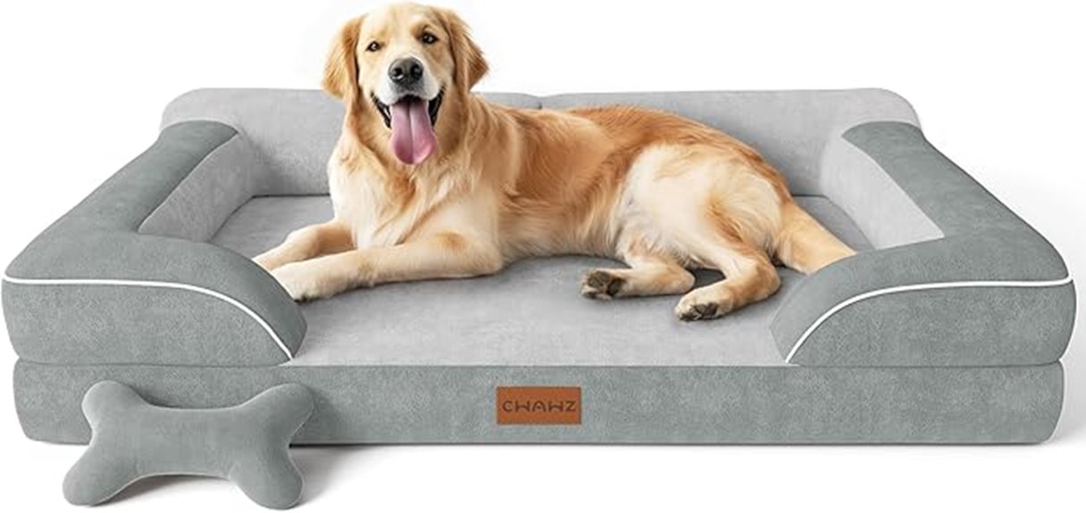 large orthopedic cooling dog bed