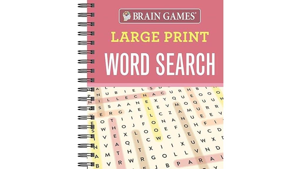large print word search brain games