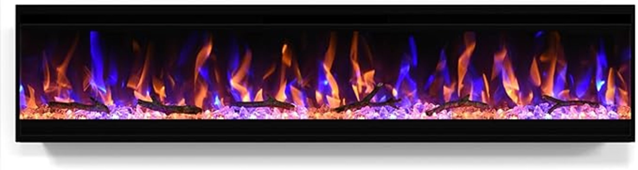 large remote controlled electric fireplace