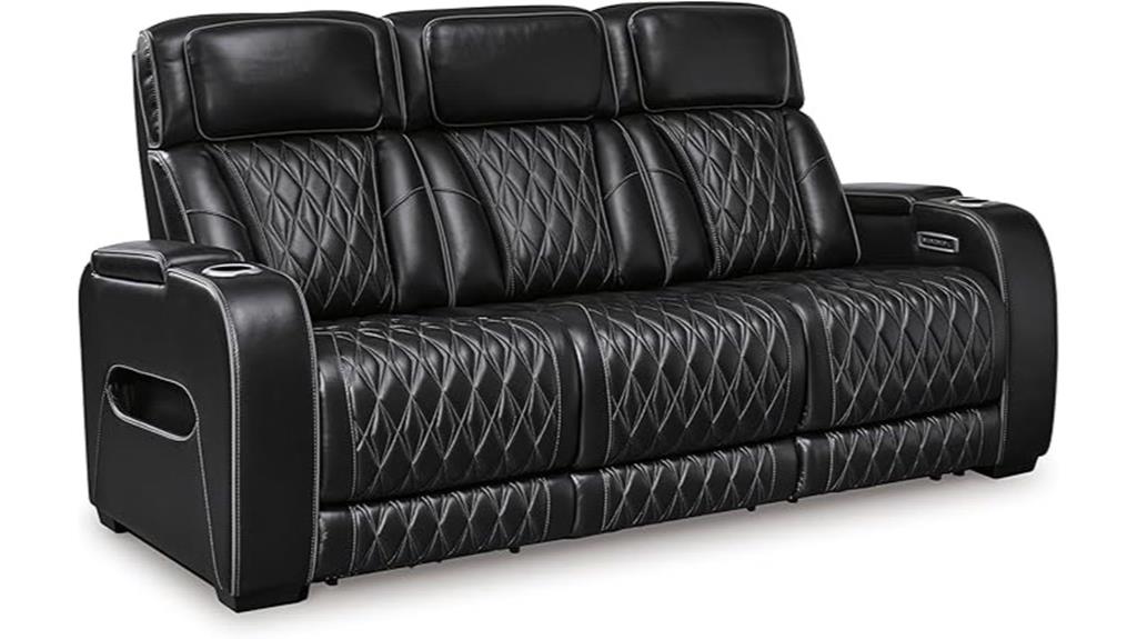 leather recliner with massage