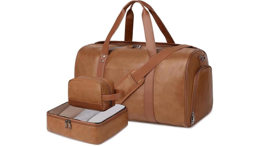leather weekender bag