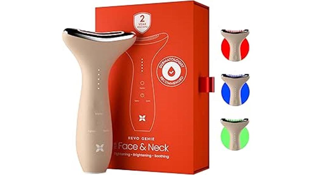 led facial massage device