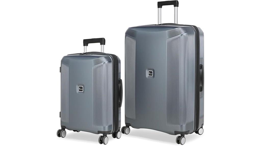 lightweight 2 piece suitcase set