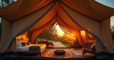 luxury camping tent options