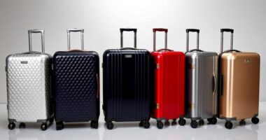 luxury durable travel luggage