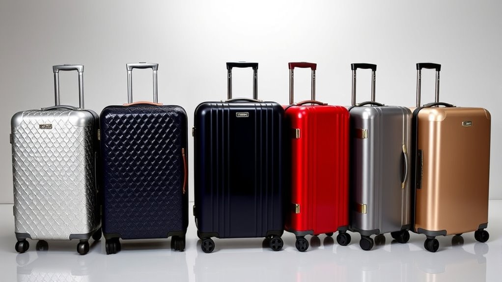 luxury durable travel luggage