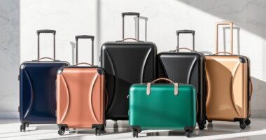 luxury durable travel luggage