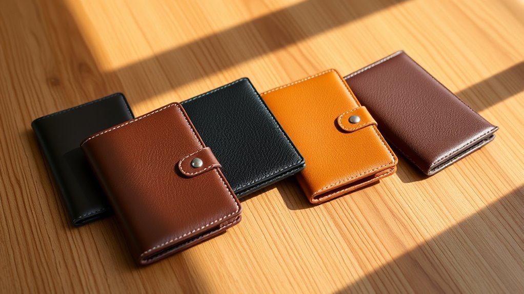 luxury leather passport sets
