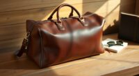 luxury leather travel bags