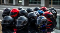luxury motorcycle helmet selection