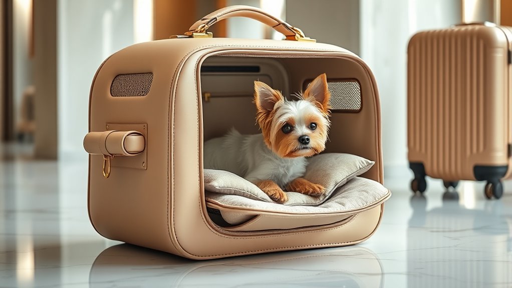 luxury travel dog carriers