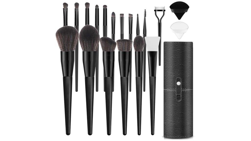 luxury travel makeup brushes
