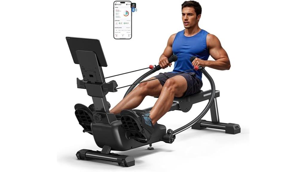 magnetic resistance rowing machine