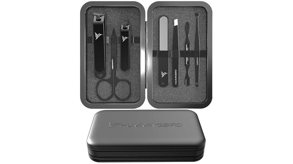 men s stainless steel grooming kit