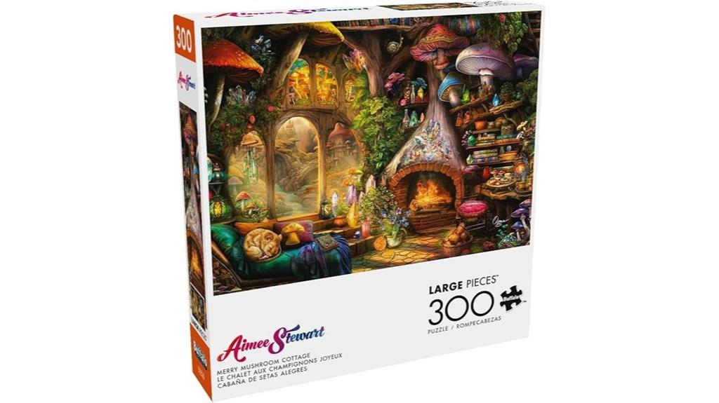 mushroom cottage puzzle artwork