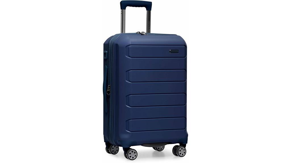 navy 22 inch spinner luggage