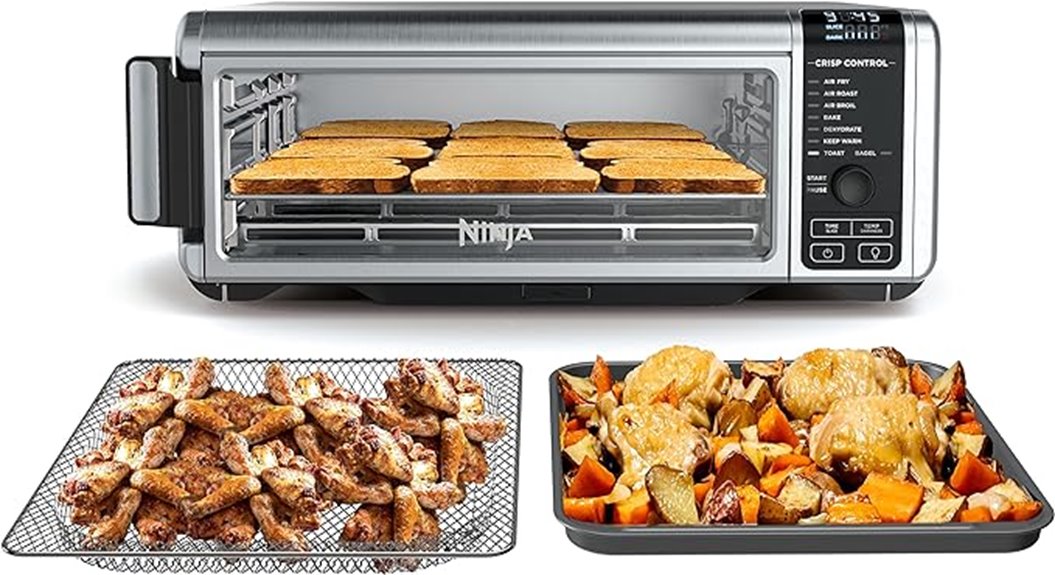 ninja 8 in 1 silver oven