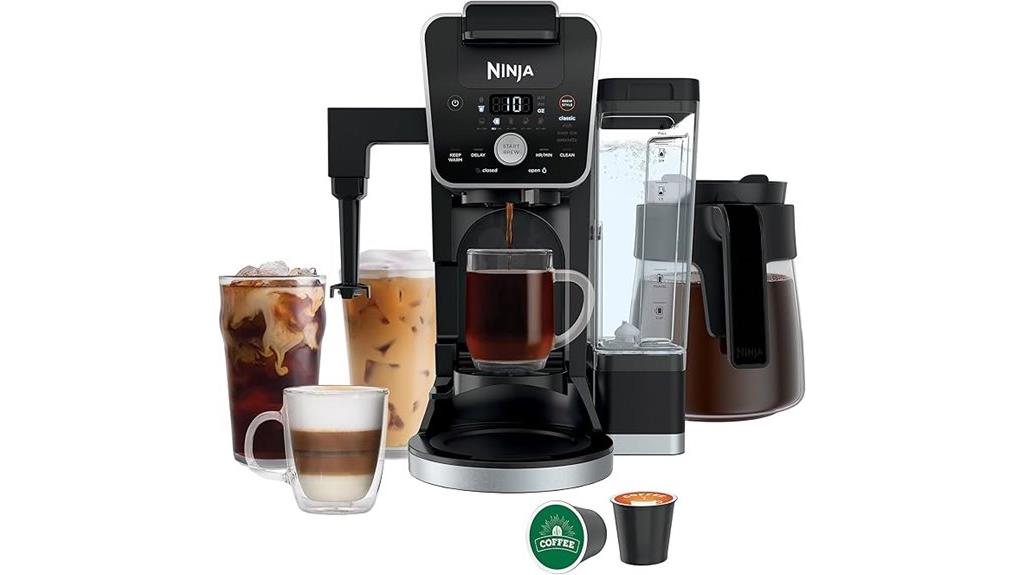 ninja coffee maker frother