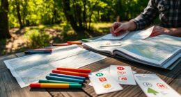 offline maps and emergency cards