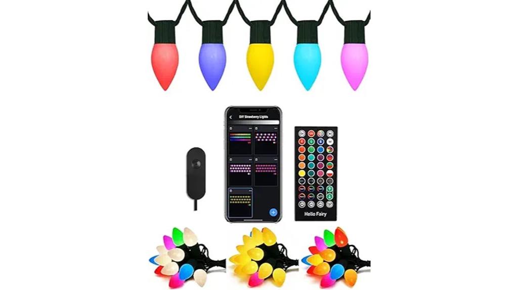 outdoor 66ft rgbw lights