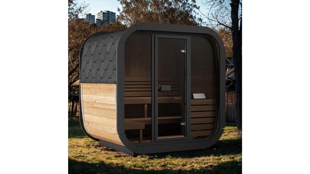outdoor sauna cube kit