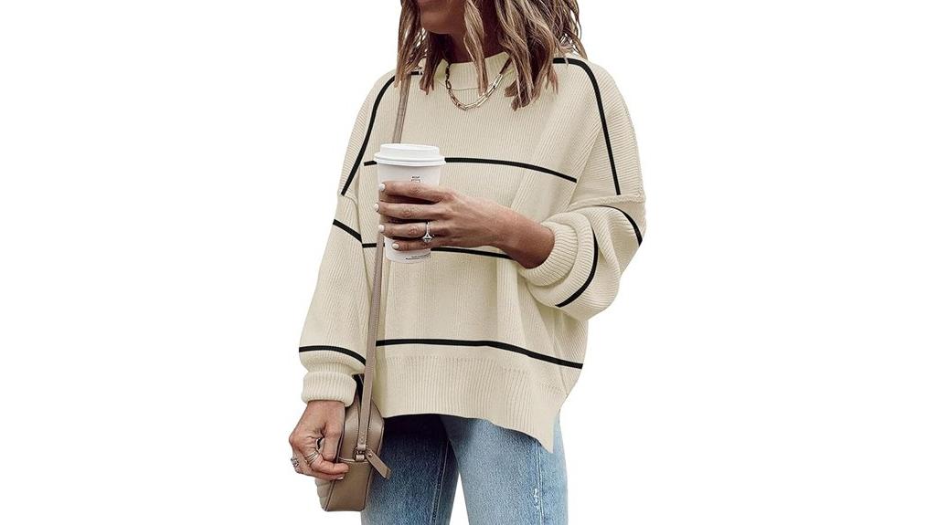 oversized batwing sleeve sweater