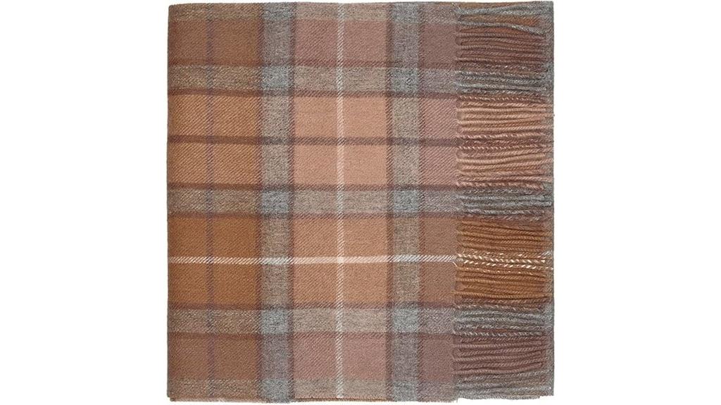 oxford cashmere lambswool tartan