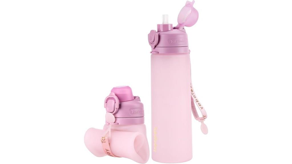 portable 20oz collapsible water bottle