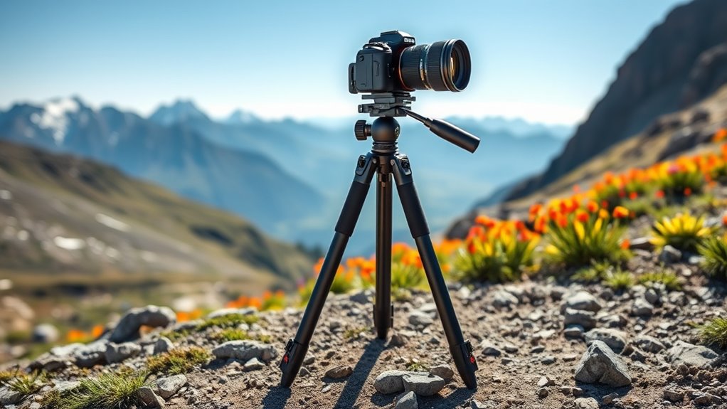 portable adjustable stable tripod