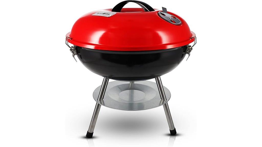 portable charcoal grill features