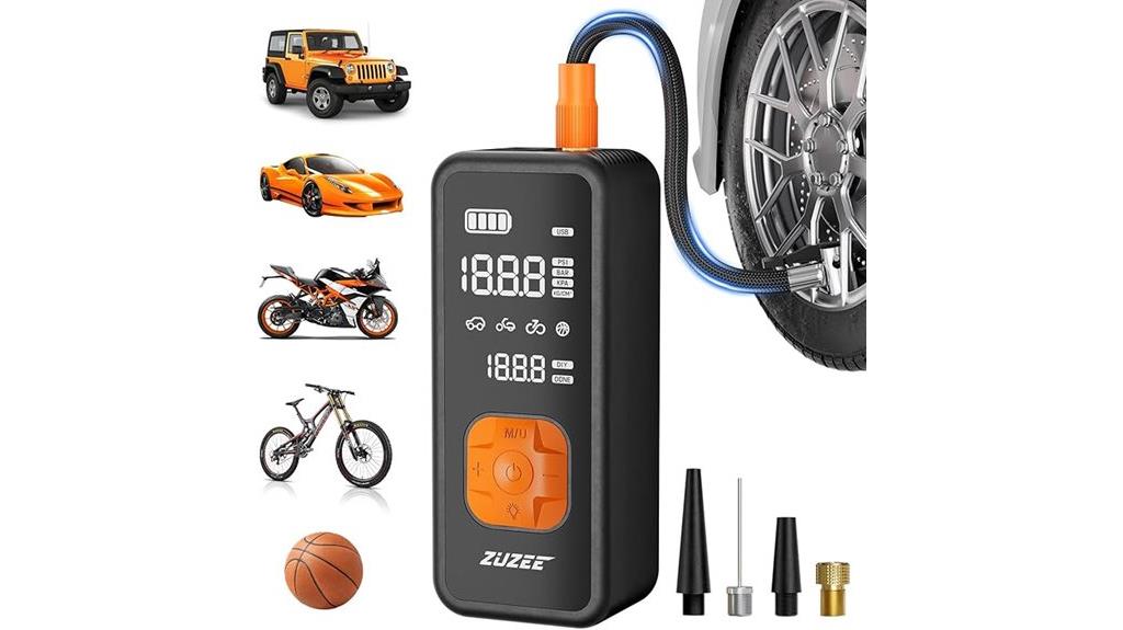 portable digital tire inflator