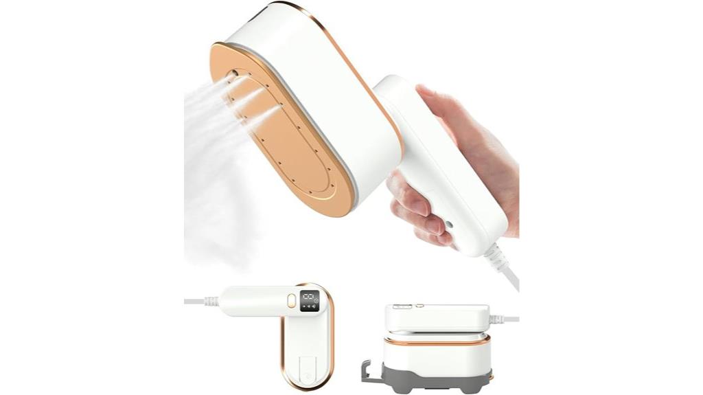 portable white travel steamer