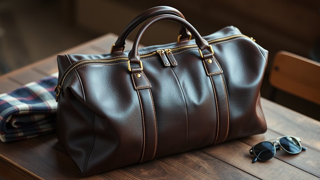 premium leather travel essentials