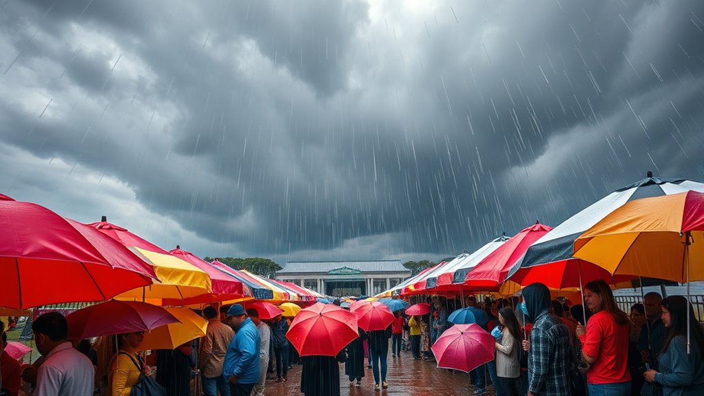 prepare for weather contingencies