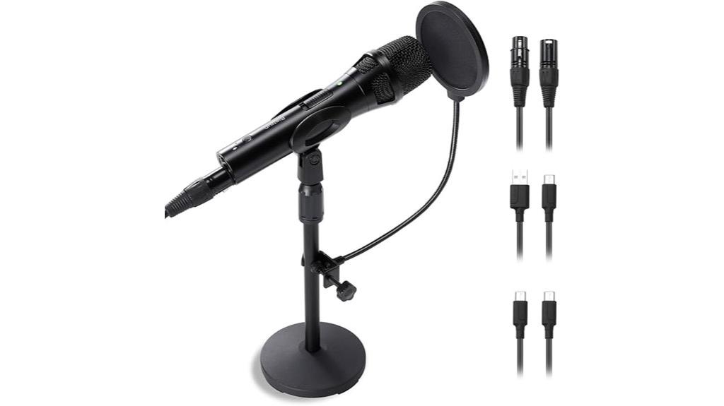 professional recording equipment set