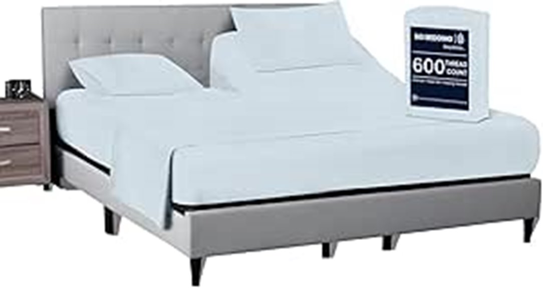 queen split top sheets