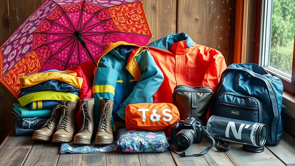 rainproof festival packing essentials