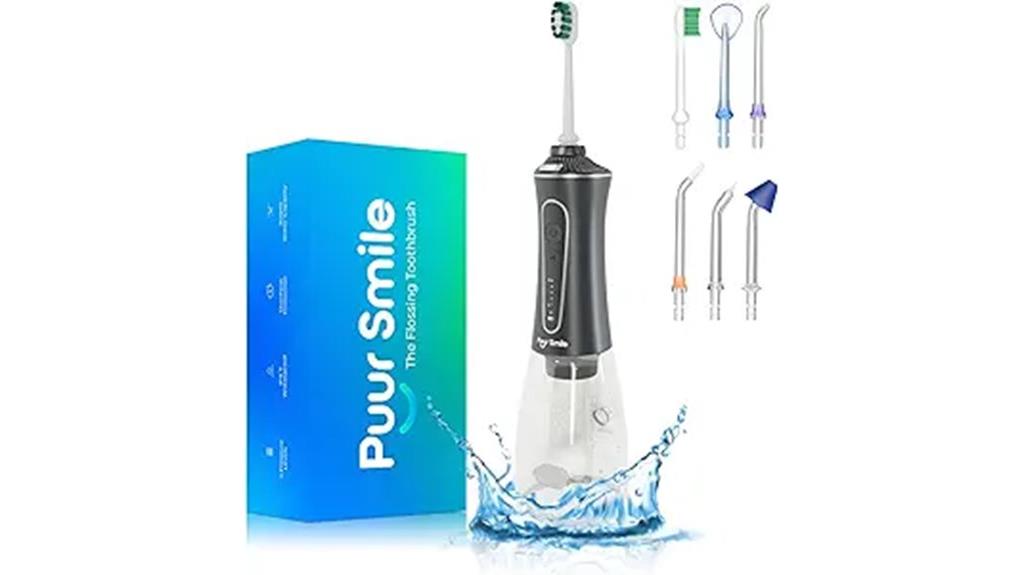 rechargeable waterproof oral flosser