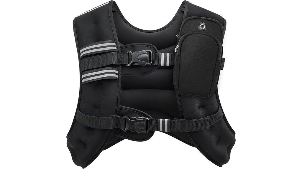 reflective stripe weighted vest