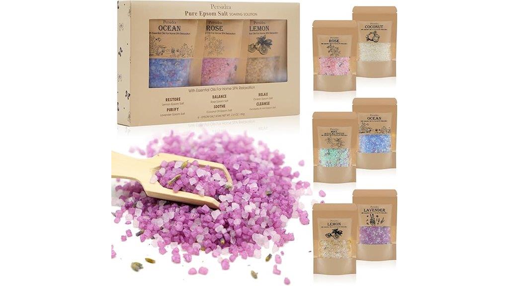 relaxing bath salt gift set