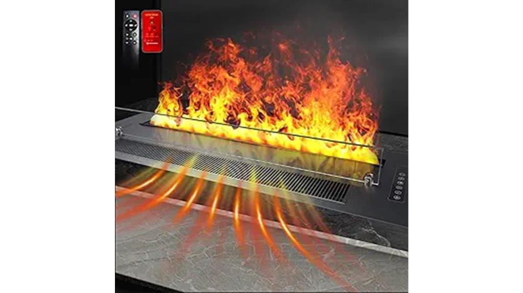remote controlled multi color electric fireplace